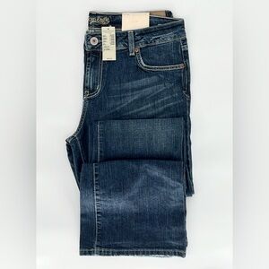 NWT American Eagle Dark Authentic Wash Favorite Fit Flare Leg Jeans